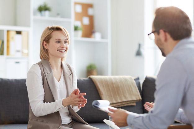 woman entering a residential treatment program
